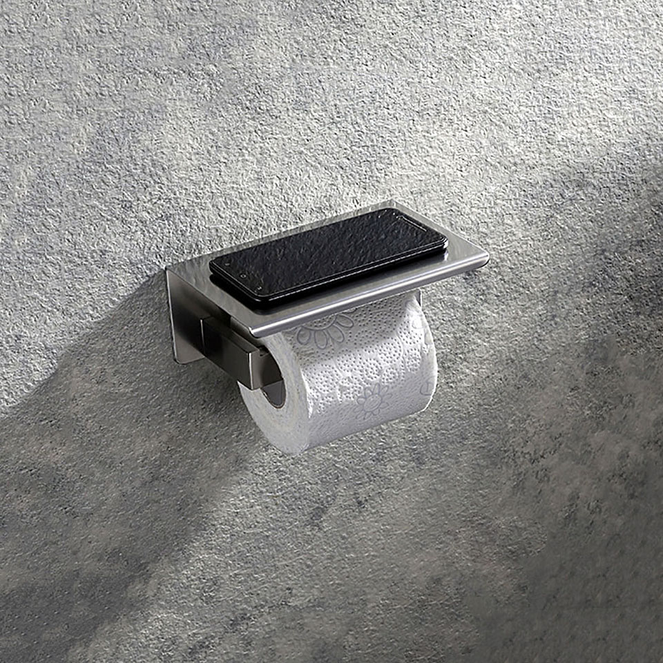 Stainless Steel Bathroom Hardware Kit Brushed Nickel Towel Rack Toilet Paper Holder Towel Bar Hook Bathroom Accessories