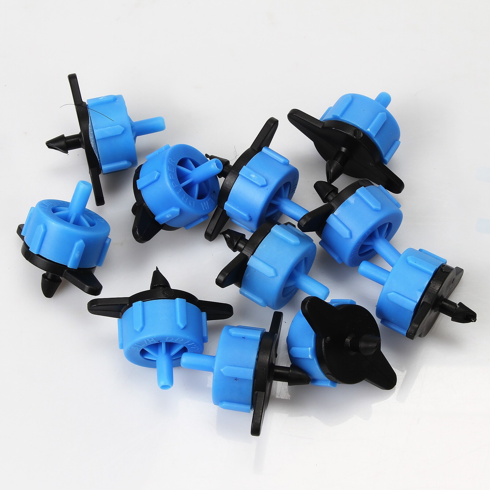 25/50/100 PCS 8L/H Pressure Compensating Drip Irrigation Emitter Turbo Style On Line Dripper Garden Watering