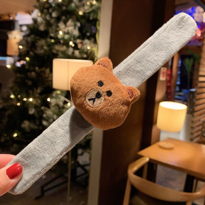 Jouet en peluche pour enfants, de bande dessinée Pop Circle, Bracelet Animal mignon tournesol Crocodile dinosaure, accessoires de décoration: Bear