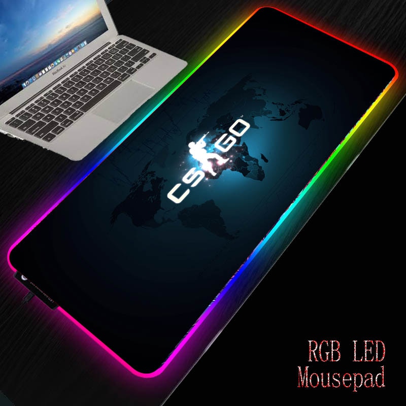 Mairuige Gaming RGB Large Mouse Pad Gamer Big Mouse Mat Computer Mousepad Led Backlight XXL Mause Pad Keyboard Desk Mat for CSGO