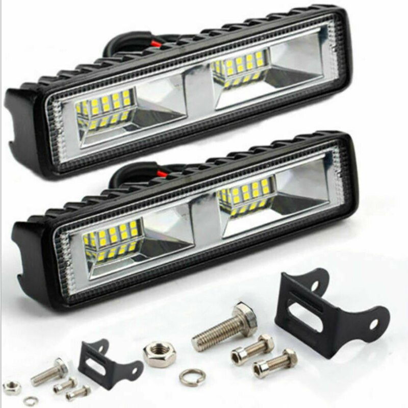 Faros LED para coche, luz de trabajo de 36W, 12-24V, para motocicleta, camión, barco, Tractor, remolque, todoterreno: 2pcs