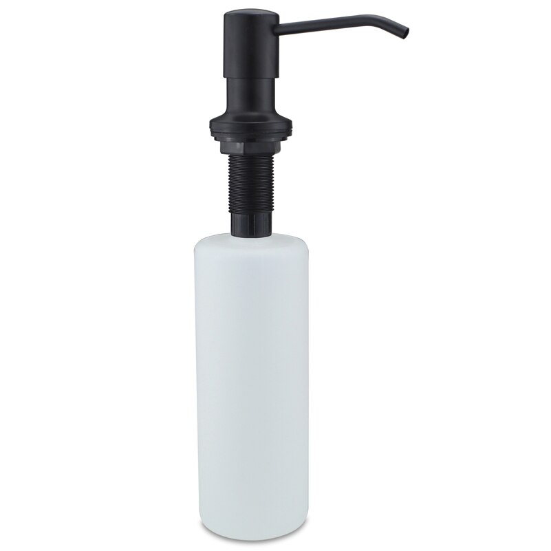 Modern Black Kitchen Sink Soap Dispenser Stainless Steel Hand Dish Liquid Soap Pump 500ML
