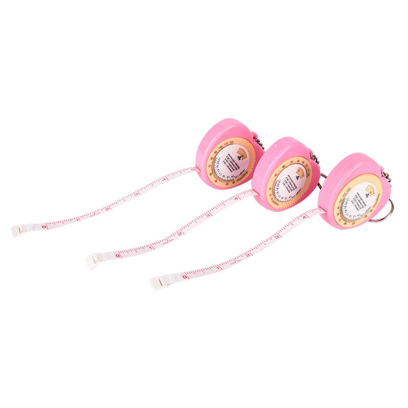 1.5M Plastic Ruler Mini Retractable Measuring Tape Measure Measurement Woodworking Tools Tape Ruler Metric Keychain