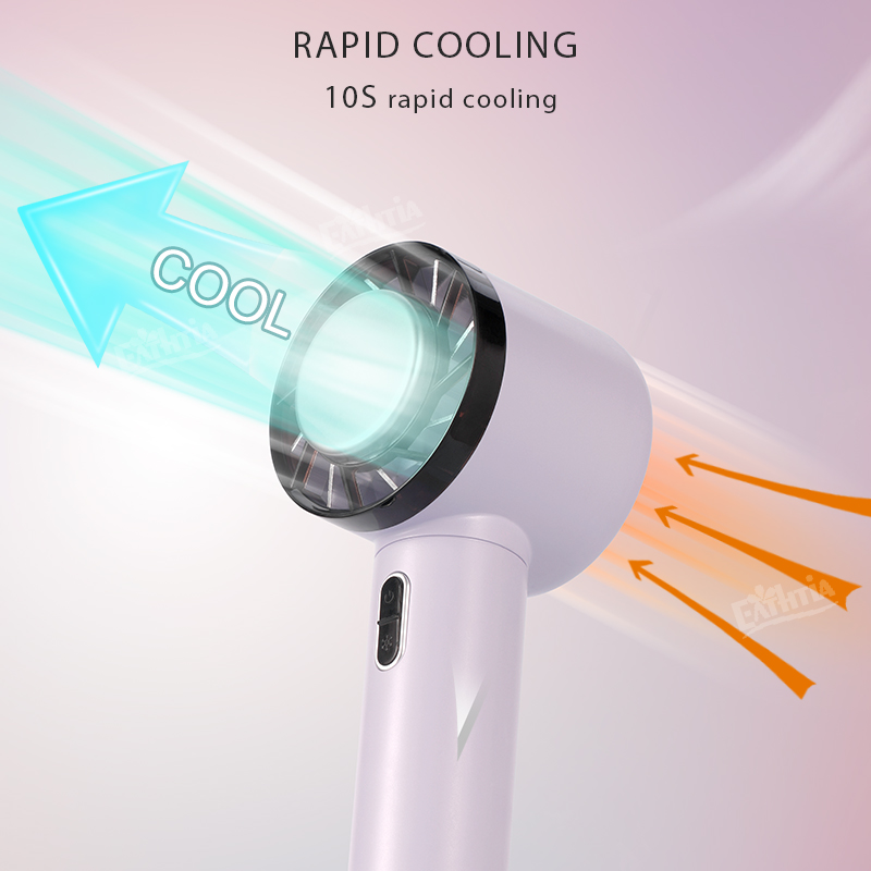 Draagbare mini-handventilator Koeling koeling Hangende rugzak kleine ventilator buiten 2000mAh USB oplaadbare handventilator