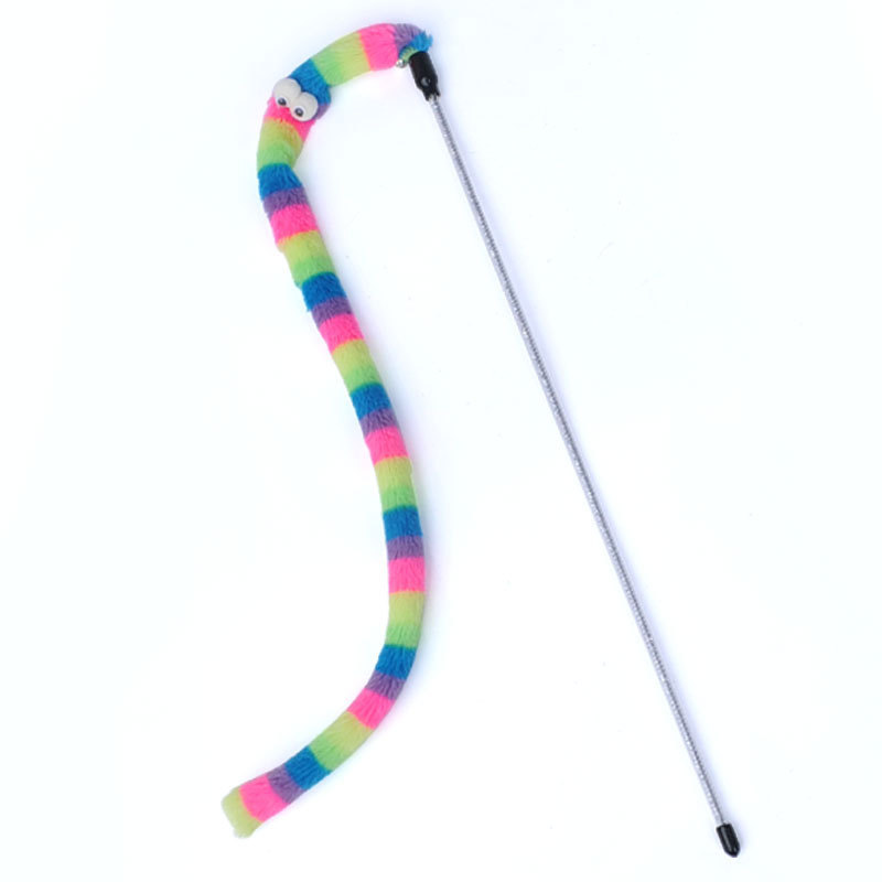Varita de gato de juguete con plumas para gatos, juguete interactivo para gatos, varita de colores, suministros de Gato, accesorios para gatos: 1