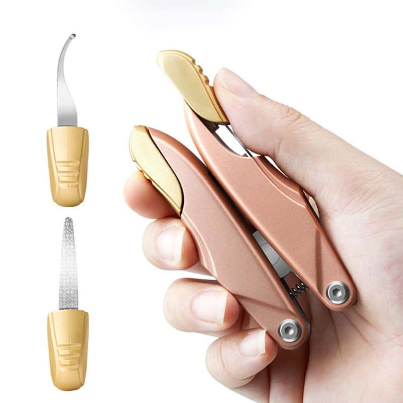 1Pc Dikke Nagelknipper Rvs Teen Nagel Nipper Pedicure Vouw Cutter Voor Hard Nail Trimmer Manicure gereedschap
