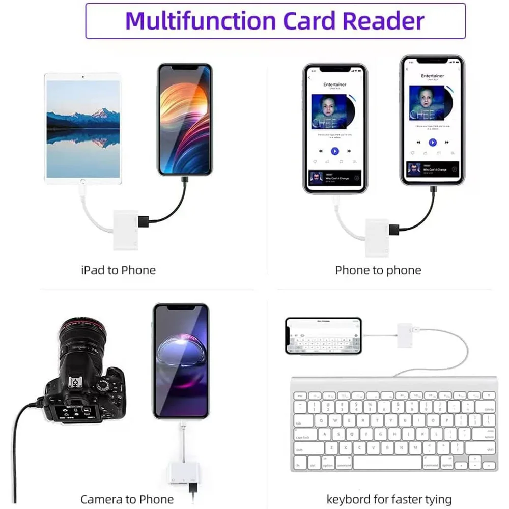 Type-C Adapter TF CF SD-geheugenkaartlezer OTG-schrijver Compact Flash USB-C voor IPad Pro Huawei voor Macbook USB Type C-kaartlezer