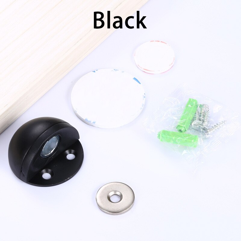 Stainless Steel magnetic door stopper dual catch no punching door bumper wedge wall door stopper: 07