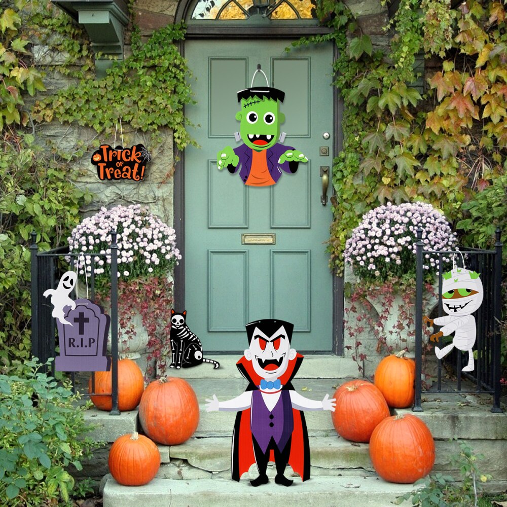 8pcs Yard Signs Lightweight Portable Unique Plaque Board Hanging Sign Lawn Sign for Lawn