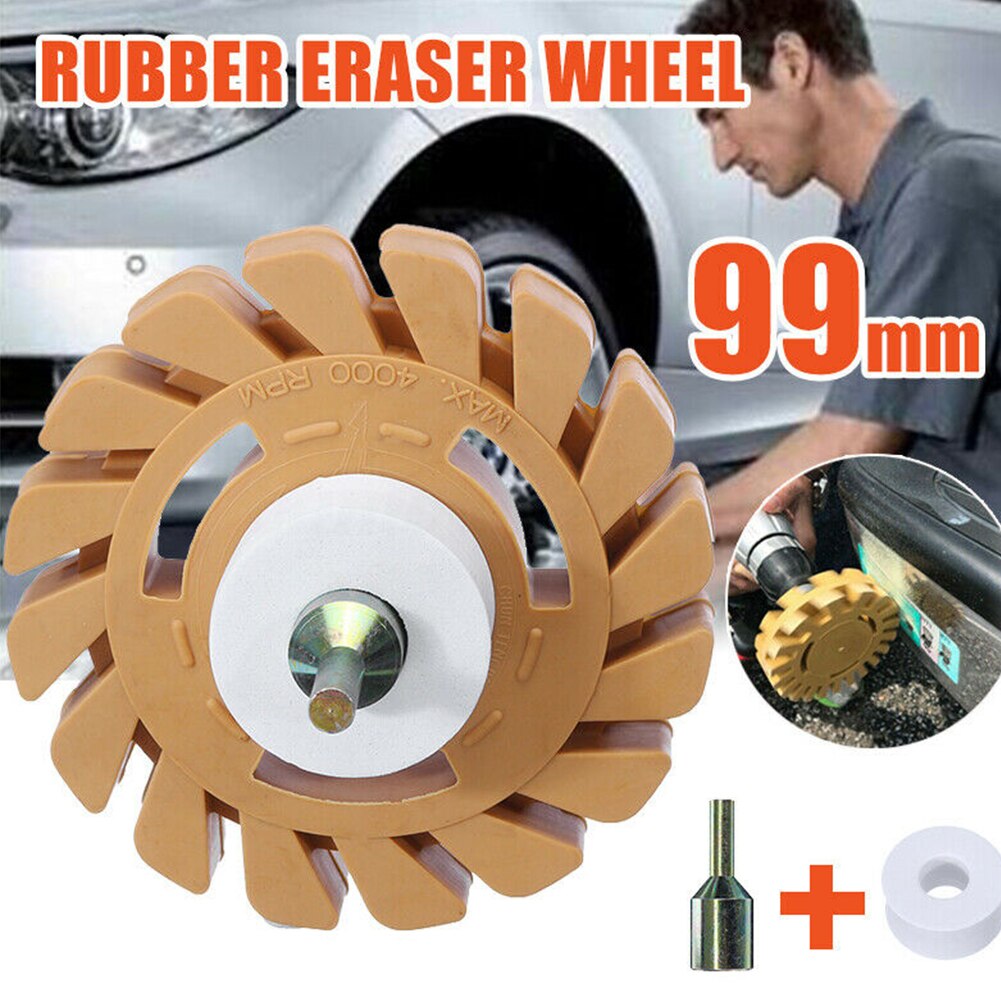 Lightweight Eraser Mini Pneumatic Auto Rubber Wheel Clean Universal Powerful Practical Paint Removal Round Durable Repair