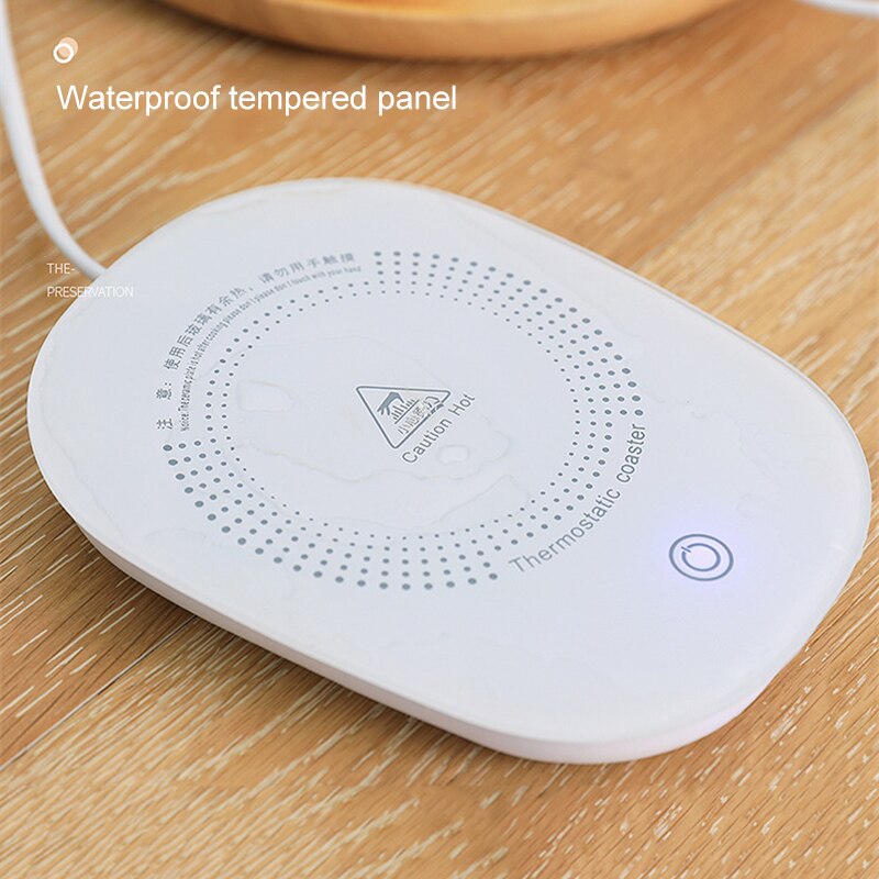 55 Degree Constant Temperature Cup Mat 16W USB Heating Cup Wad for Drink Insulation Coffee Tea Cocoa HUG-Deals