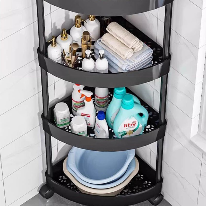 Bathroom Shower Gel Corner Rack Multi-layer Mobile Storage Rack Living Room Snack Rack Debris Kitchen Storage Shelf