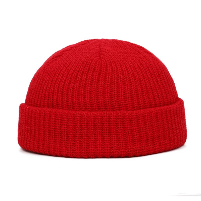 11 Stijlen Gebreide Hoeden Voor Vrouwen Gildkruid Mannen Beanie Hat Winter Retro Brimless Baggy Meloen Zachte Cap Mutsen Hoeden Voor mannen: Rood