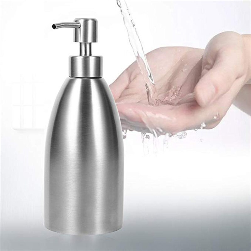 304 Stainless Steel Soap Dispenser Kitchen Sink Faucet Bathroom Shampoo Box Soap Container Deck Mounted Detergent Bottle
