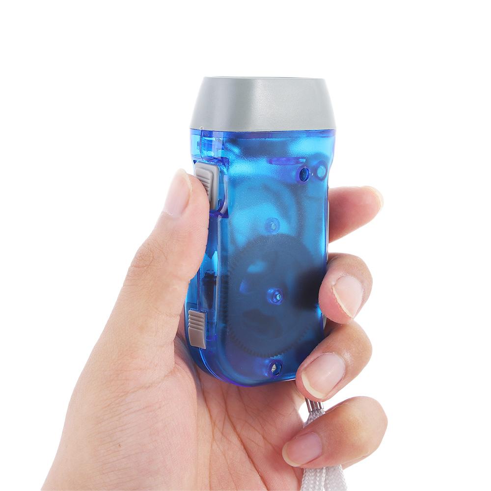 Wandern für Zuhause Wind hoch Camping Licht Dynamo Kurbel Handpresse Taschenlampe Camping Lampe Taschenlampe Taschenlampe