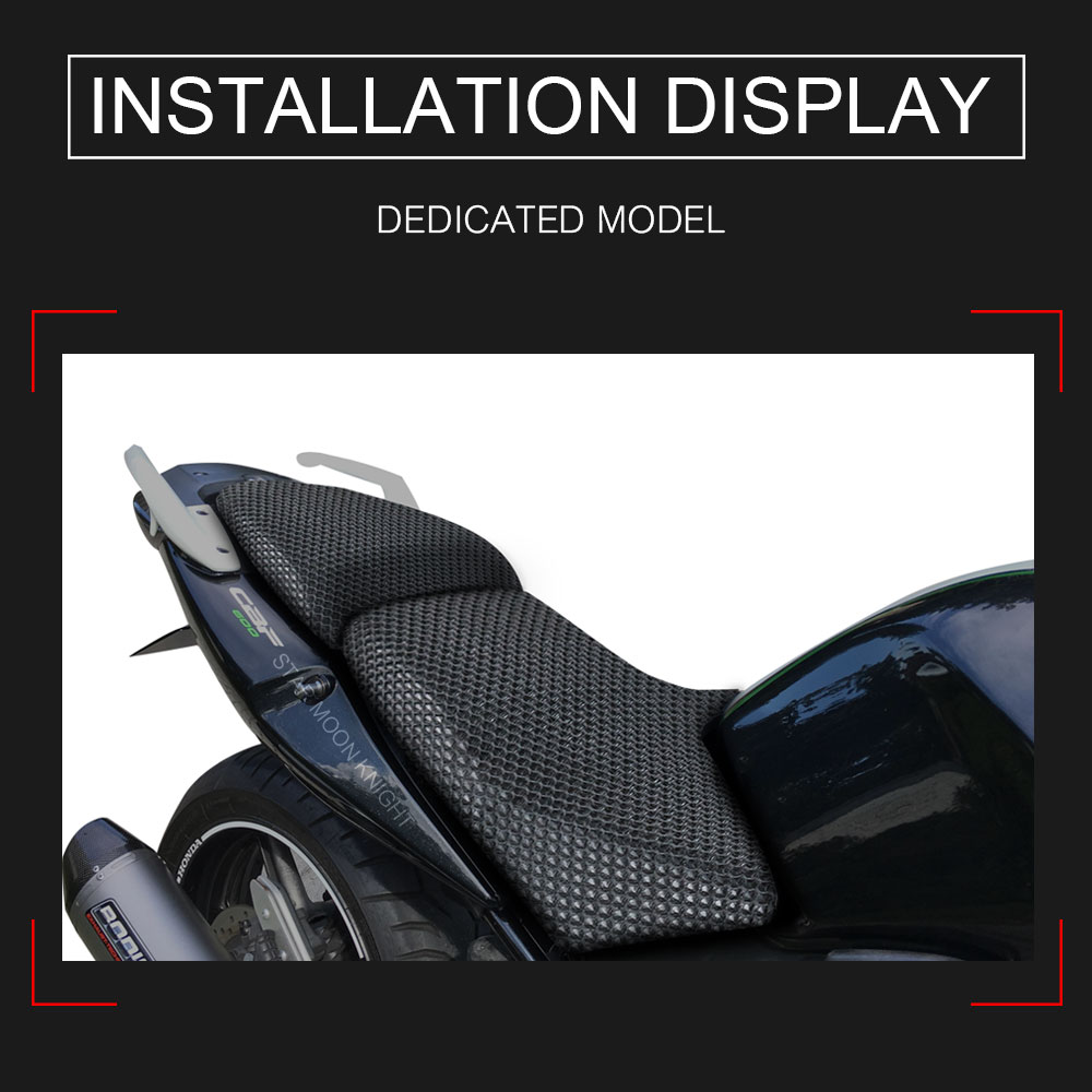 Funda de asiento transpirable de malla 3D para motocicleta, cojín de tela antideslizante para Honda CBF600, CBF1000, CBF 600 S SA 1000, cbf600s