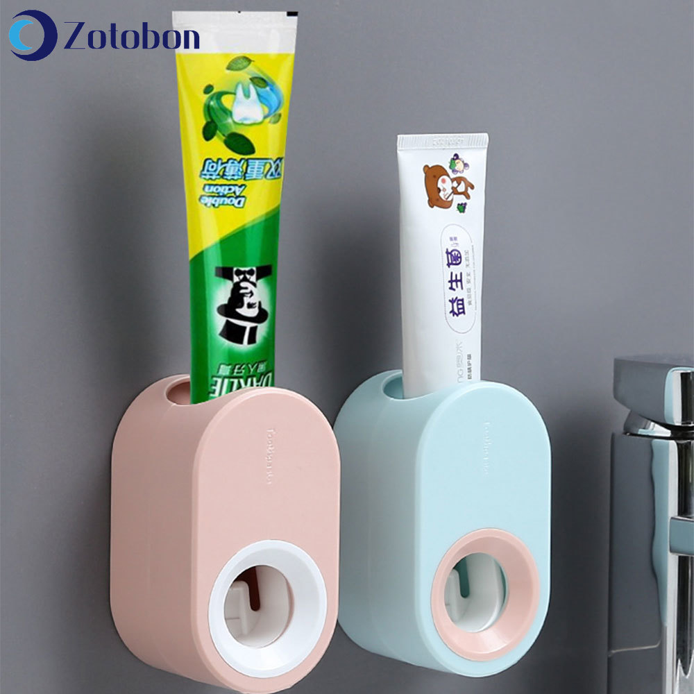 Zotobon automatische tandpastadispenser voor aan de muur, badkamerproductenset, tandpastaknijpers, badkamer tandenborstelhouder, gereedschap  f188