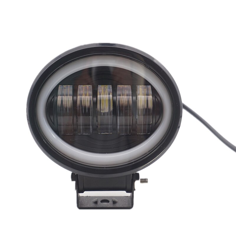 1pair 12-60V LED Working Light 50W Oval with Photography Light auxiliary driving light Moto 6000K working lights fog lamp