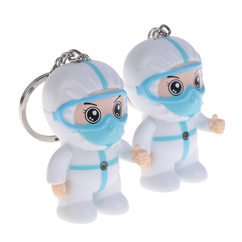 Sleutelhanger Cartoon Verpleegkundige Personeel Humanoid Sleutelhanger Souvenir Thanksgiving Hanger Sleutel Accessoires
