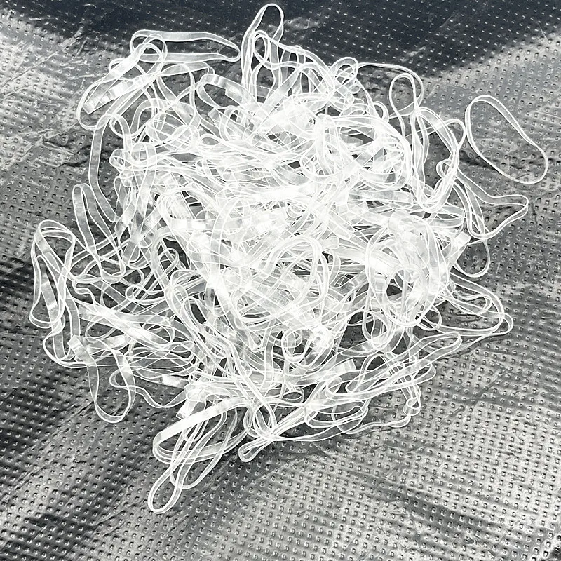 200pcs--1000pcs Colourful Rubber Ring Disposable Elastic Hair Bands Ponytail Holder Rubber Band Scrunchies Kids Hair Accessories: Gold / 15mm