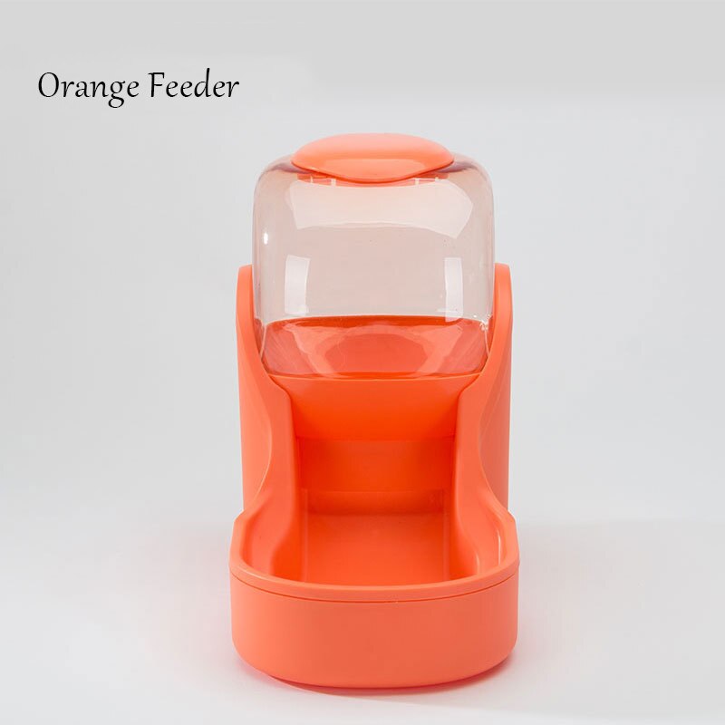 Bebedero para perros y gatos de 3,5 l, botella de agua potable, cuencos para gatitos, contenedor de alimentación lenta, suministros para mascotas: orange feeder