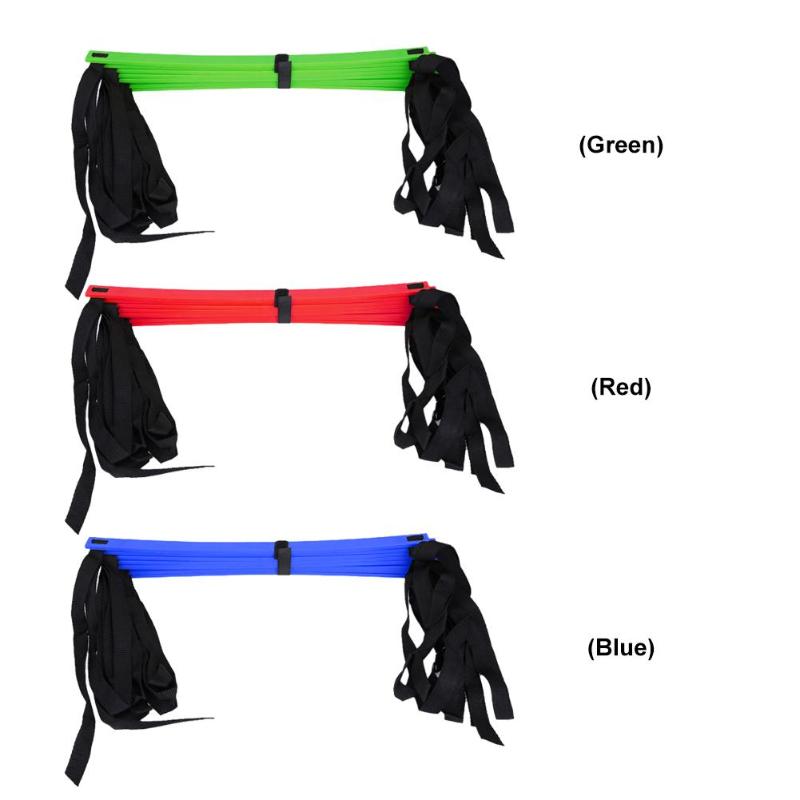 Tränings agility stegar 12 stege tålig enkel multifunktion nylon rem fotboll hastighet stege sportutrustning