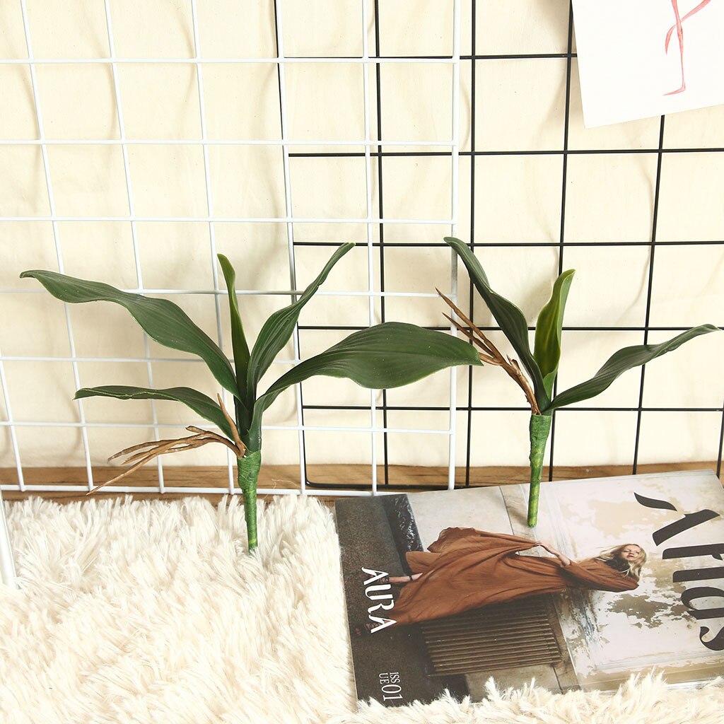 Phalaenopsis Leaf Orchid Artificial Flower Plant Wedding Decoration INS Wind