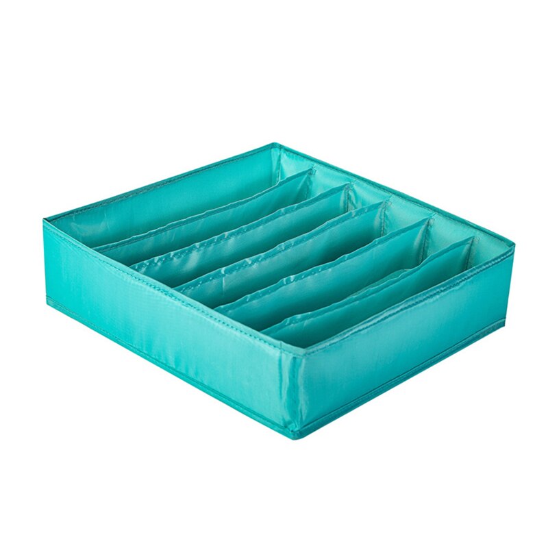 24 Grids Sok Organizer Boxs Opvouwbare Kast Lade Organisatoren Kleding Kasten Ondergoed Onderbroek Beha Opbergdoos: blue 6 gird