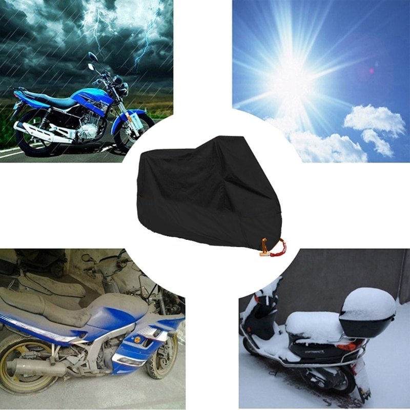 Vandtæt udendørs motorcykel uv-beskytter regnstøv cykel motorcykeldæksel l / xl /2xl oktober . 4