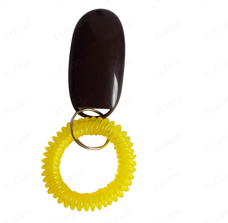 Accessoires Kat Hond Training Clicker Draagbare Hond Knop Clicker Geluid Trainer Pet Trein Tool Wrist Strap Sleutelhanger Accessoire: D