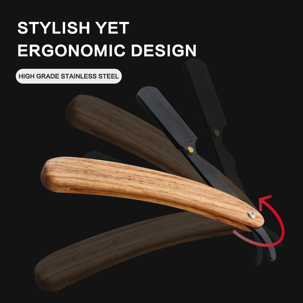 Rasoir manuel pour hommes, en acier inoxydable, pliable, tondeuse à cheveux, accessoires de coupe de cheveux