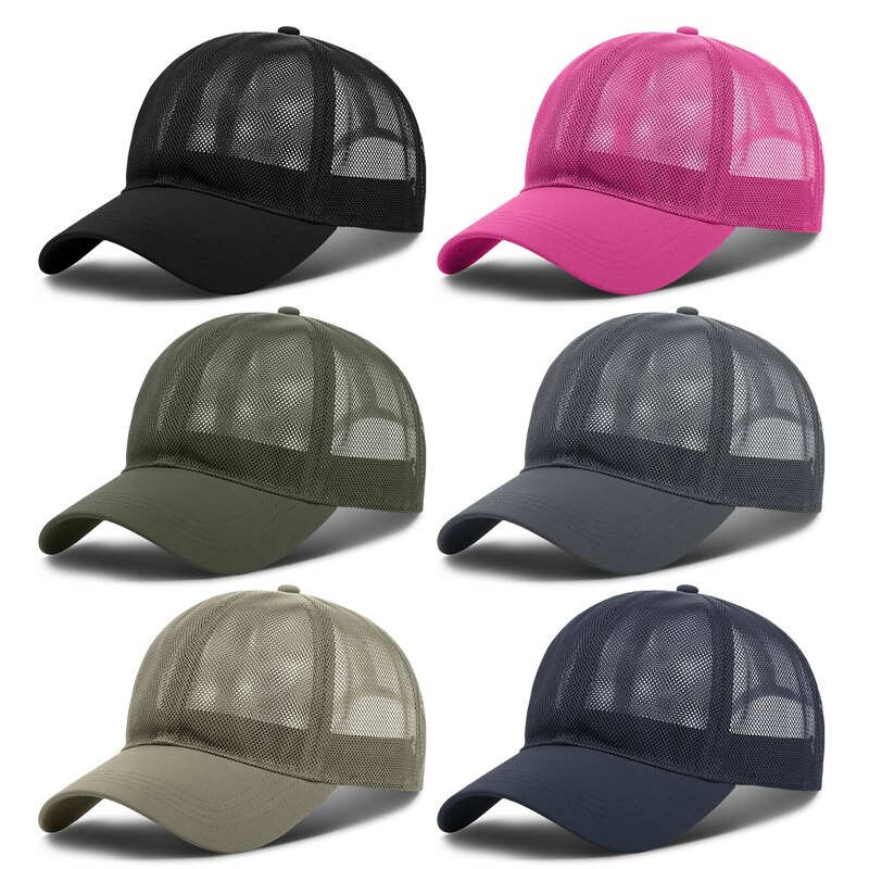 Unisex fuld mesh baseball cap hurtig tør køling solcreme åndbar sport snapback hat  hb88