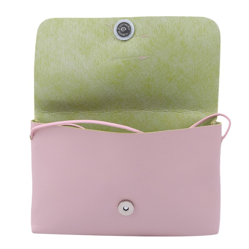 Monedero para niños versión coreana PU Hairball, sólida, sencillos para niños, de cumpleaños para niñas pequeñas, Monedero