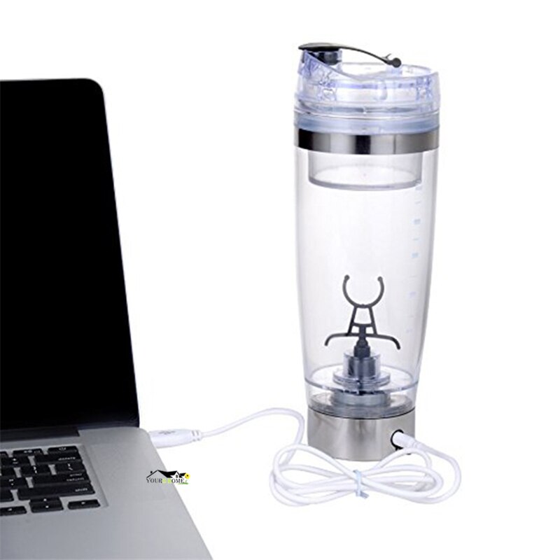 600ml Electric Cocktail Boston Shaker USB Automatic Protein Shaker Portable Movement Mixing Mixer Vortex Tornado My Water Bottle