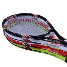 Carbon Fiber Tennis Racket Beginnende Beginner Training Tennis Shot Stabiele Demping Enkel Racket Met Snaren Q1316CME