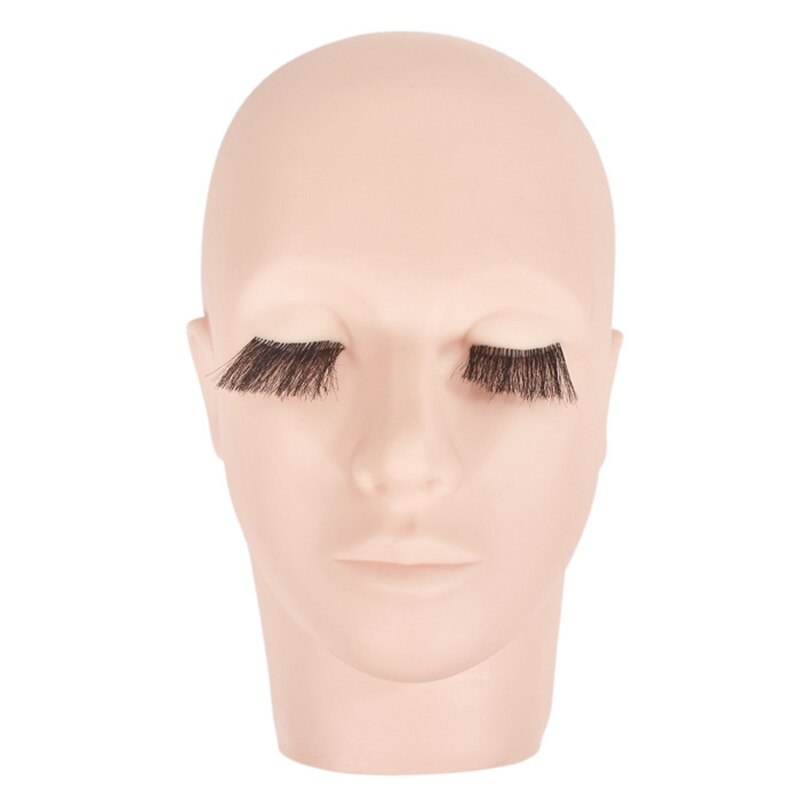 Mannequin Head for Makeup Practice Mannequin Head for Eyelash Mannequin Training Head Closed Practice Model Massage Head Dummy: Default Title