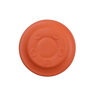 S/l eva foam husdjur interaktiva leksaker flygande tefat form träning hundleksaker flyta vatten flygande skivor: Orange / L
