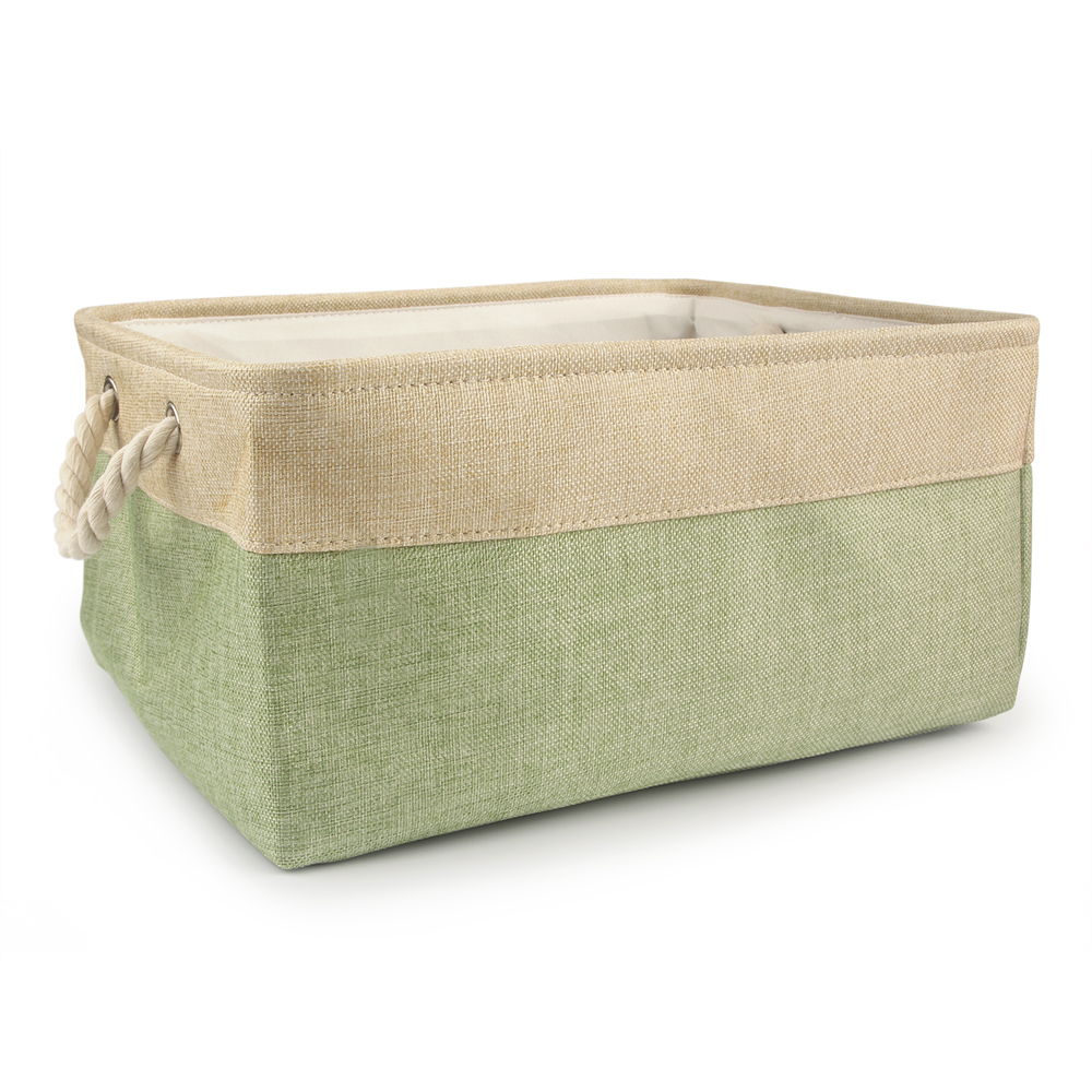 Cesta de juguetes para mascotas S/M/L, clasificación de artículos diversos, caja de almacenamiento de ropa para perros y gatos, accesorios, contenedor de almacenamiento para organizar: L / green