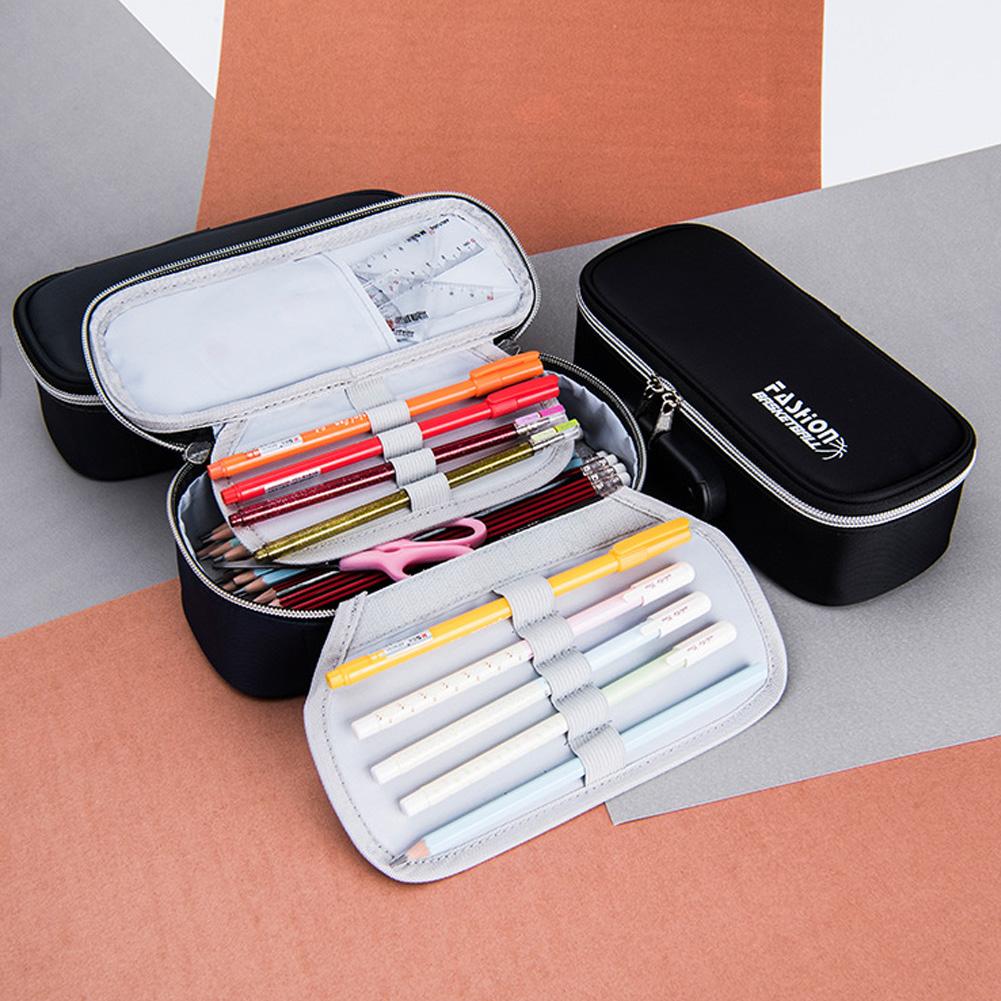 estuche para lápices candado de combinación de gran capacidad 4 colores lápiz funda cartuchera escuela Oficina suministros