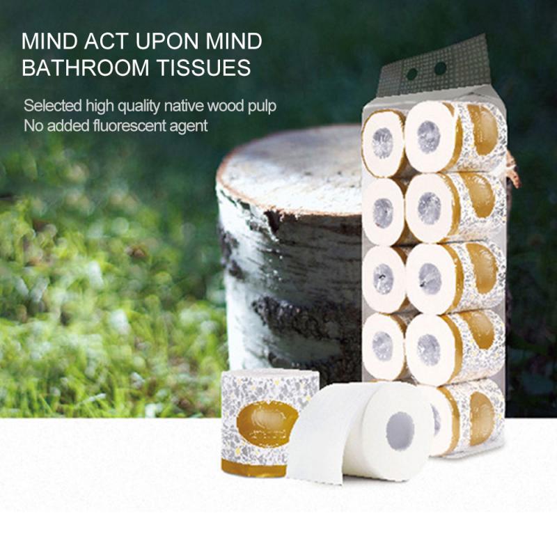 1pc Super Soft Paper Towels Toilet Paper Bulk Rolls Bathroom Tissue Skin-friendly