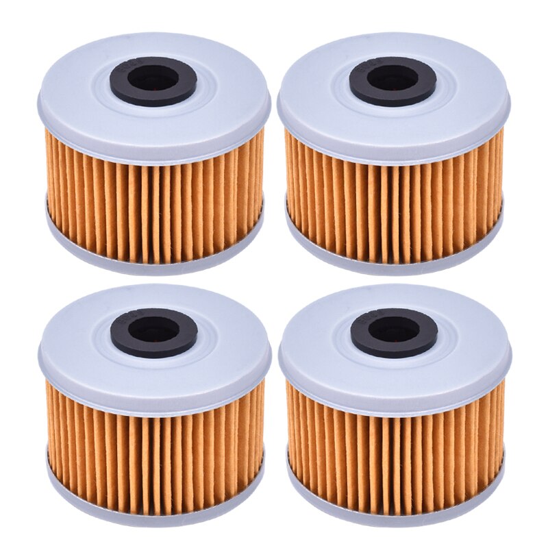 Filtr oleju dla Honda CBF125 XL125 V Varadero De Luxe CBF250 CRF250 SXS500 SXS520 M pionier TRX400 TRX420 TRX450 TRX500 TRX520: 4szt żółty