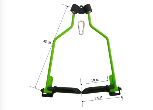 Training back muscles rowing high position pull down low pull handle fitness equipment pull back handle pull back trainer