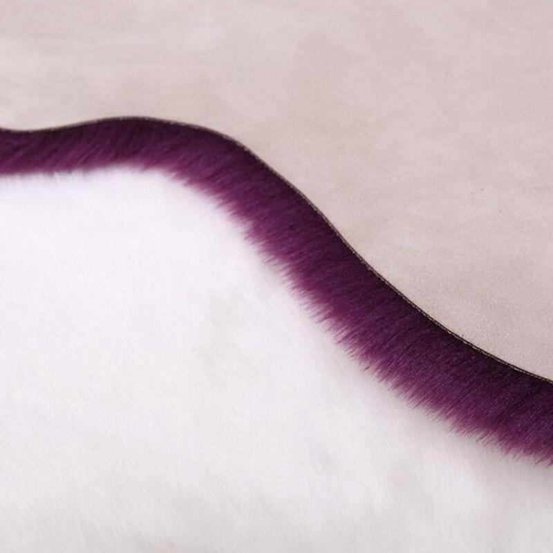 Woonkamer Slaapkamer Tapijten Effen Kleur Pluizige Zachte Tapijten Bont Kunstmatige Schapenvacht Harige Tapijt Wasbare Slaapkamer Faux Mat