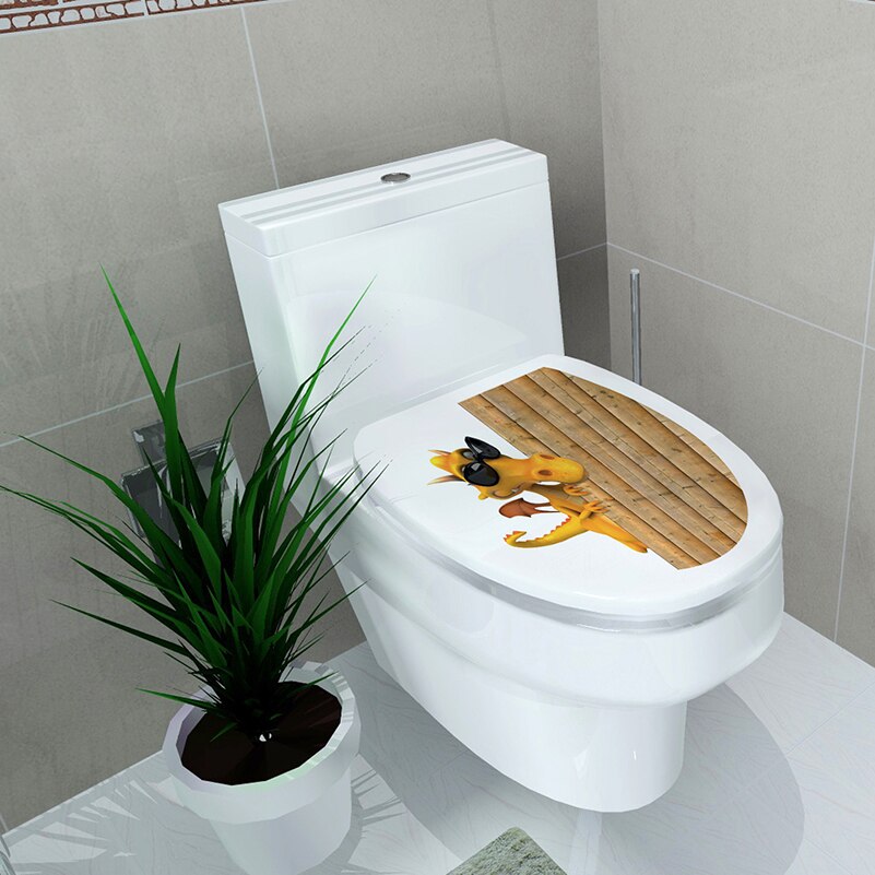 Bloem Muurschildering Wc Stickers Badkamer Decoratie Stickers Badkamer Decoratie Zelfklevende Schilderijen Giraffe Geplaveide: 04