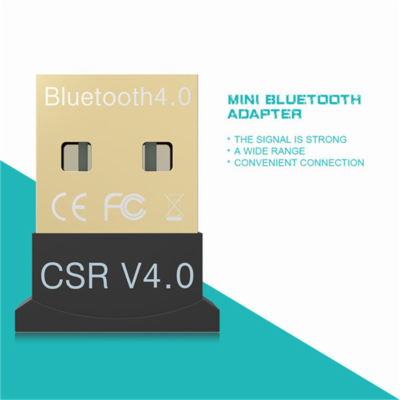 Robotsky ポータブル USB Bluetooth アダプタワイヤレス Bluetooth 4.0 ドングルトランスミッタ Windows Xp Vista 7/8/10