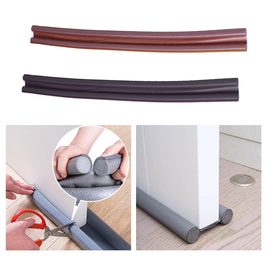 Door Under Bottom Soundproof Draft Strip Blocker Stopper Guard Dark Coffee