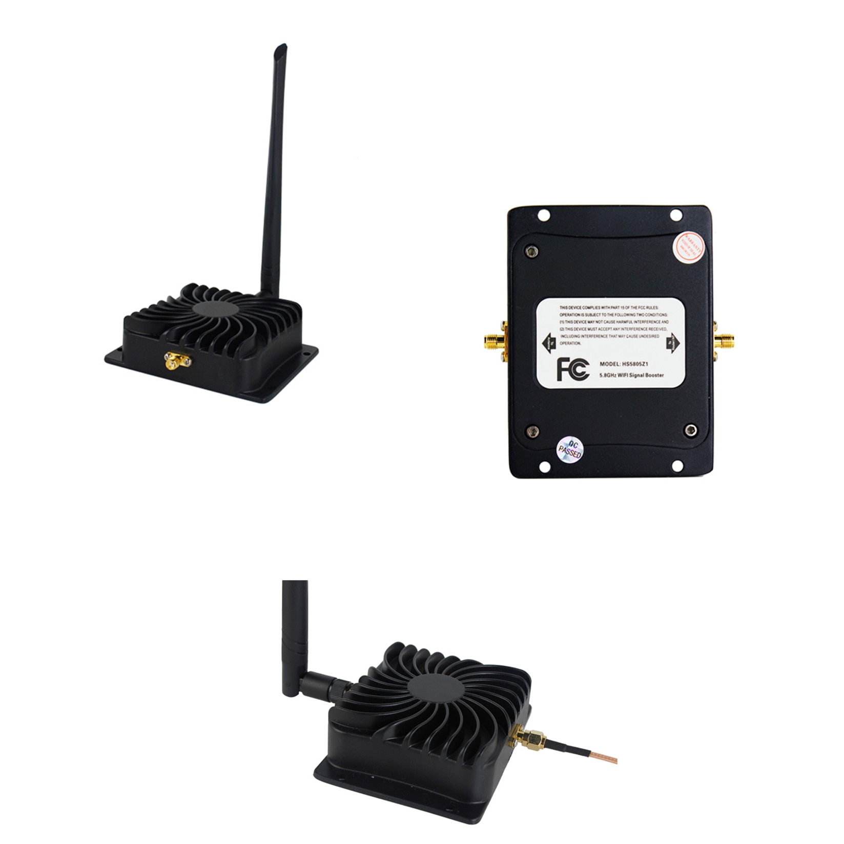 Edup trådløs wifi forstærker power booster til trådløs router signal booster repeater bredbånd 2.4 ghz 8w ep -ab003