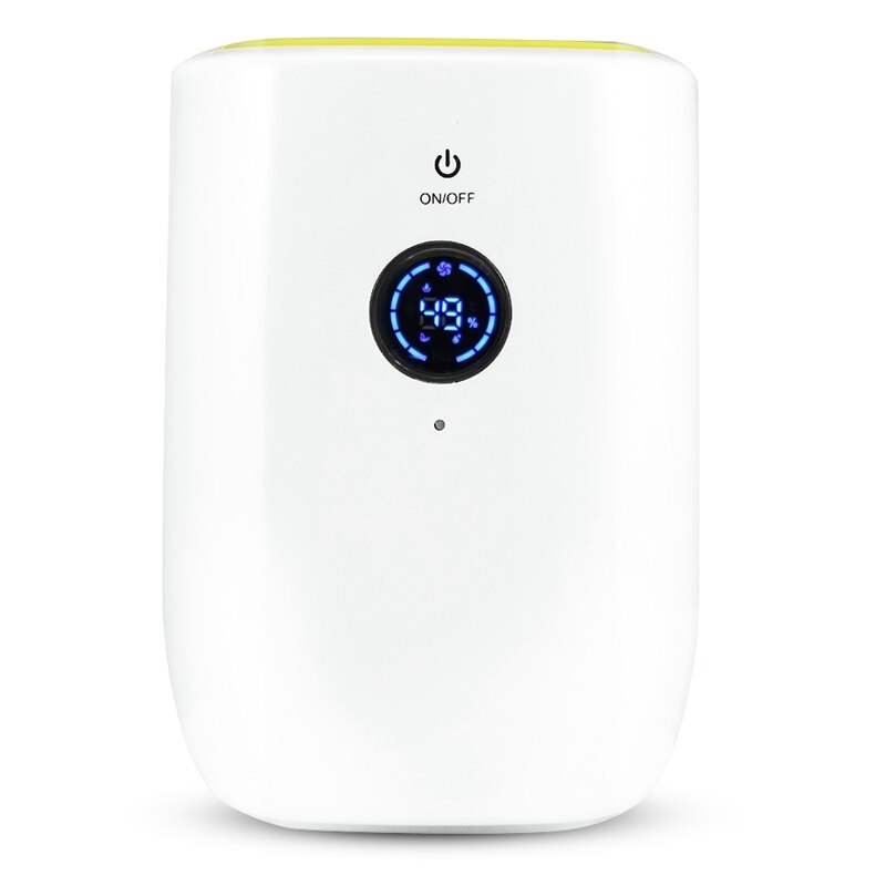 Deshumidificador de aire eléctrico para el hogar, secador de aire portátil que absorbe la humedad, con apagado automático e indicador Led, deshumidificador de aire, 800Ml: Default Title