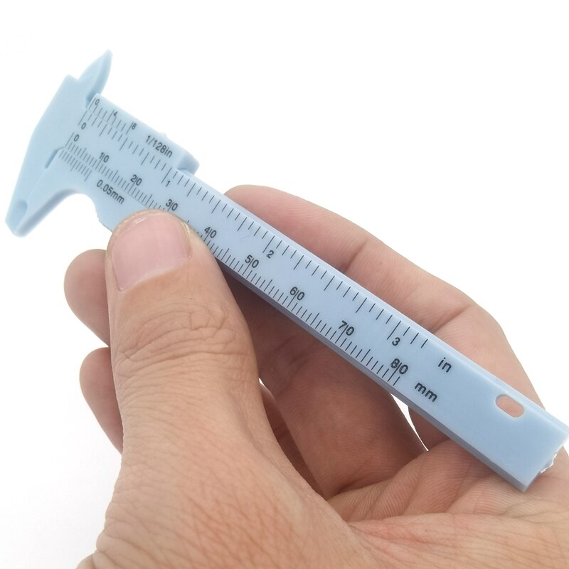 Vernier Caliper 80mm Plastic Dial Gauge Micrometer Measuring Ruler Inside Diameter Depth Measuring Tool