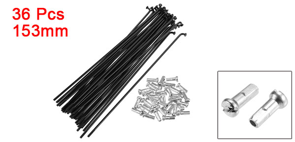 X Autohaux 36pcs 14G J Bend Bicycle Steel Spokes 119mm 125mm 136mm 138mm 141mm 144mm 153mm 158mm 169m Cycle Spokes with Nipples: green